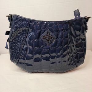 Simply Vera Wang Zipper Purse, Navy Blue Zipper Closure